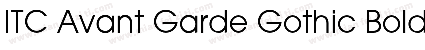 ITC Avant Garde Gothic Bold字体转换